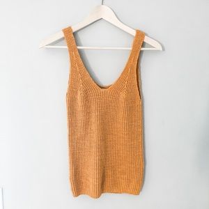 Madewell Monterey Sweater Tank in Tungsten Glow